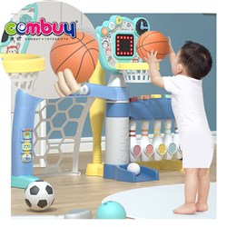 CB993034 CB993176 - Training body basketball football golf bowling game 5 in 1 kids toy sport rack